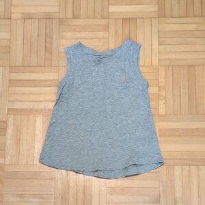 GAP Kids Gray Tank Top with Pink Accent